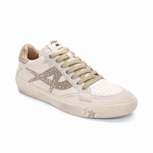 Ash Moonlight Strass Vintage Sneakers Damen Weiß | 709682-090