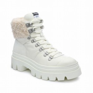 Ash Patagonie Fur Hiker Stiefel Damen Weiß | 023463-252