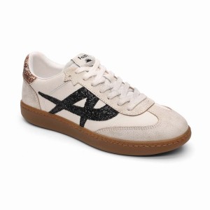 Ash Sunset Vintage Glitter Sneakers Damen Beige | 237898-845